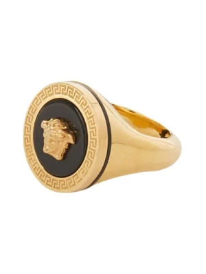 Złoty pierścień z motywem Meduzy Versace