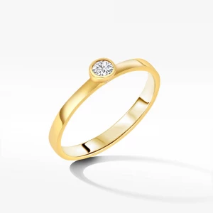 Złoty pierścionek z cyrkonią Filipowicz