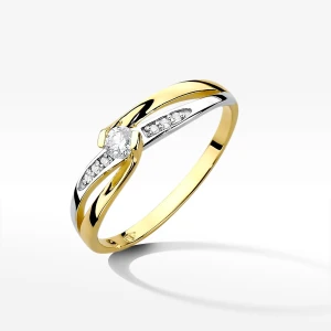 Złoty pierścionek z diamentami Filipowicz