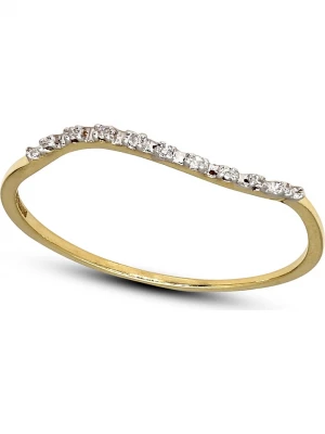 Vittoria Jewels Złoty pierścionek z diamentami rozmiar: 61
