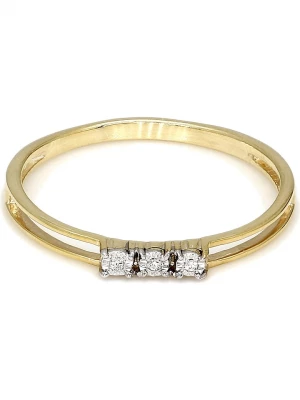 Vittoria Jewels Złoty pierścionek z diamentami rozmiar: 62