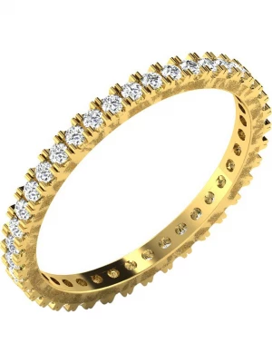 Vittoria Jewels Złoty pierścionek z diamentami rozmiar: 53