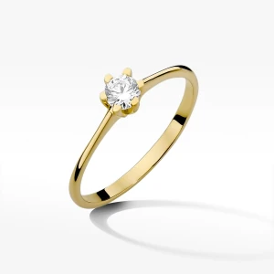 Złoty pierścionek z diamentem Filipowicz