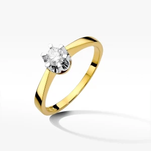 Złoty pierścionek z diamentem Filipowicz