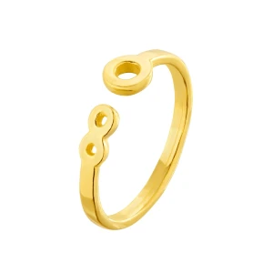 Złoty pierścionek z karmą i nieskończonością SOTHO