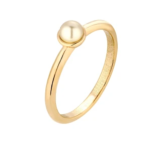 Złoty pierścionek z perłą Preciosa : pierścionki - 12 SOTHO