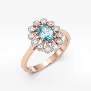 Złoty pierścionek z topazem Filipowicz