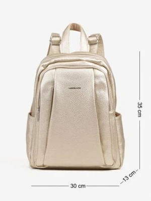 Złoty Plecak z Suwakami w Miejskim Stylu Nalionea luigisanto