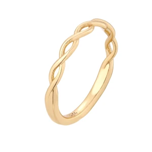 Złoty pleciony pierścionek : pierścionki - 18 SOTHO