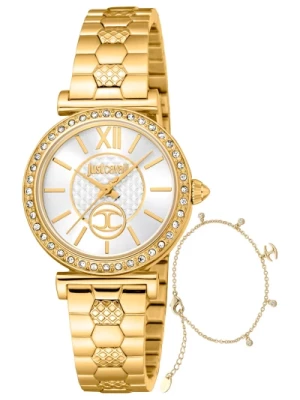 Złoty Zegarek Analogowy Kolekcja Damska Just Cavalli