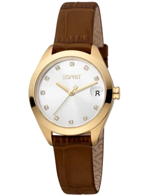 Złoty Zegarek Damski, Klasyczny Elegancki Styl Esprit