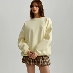 Żółta bluza oversize crewneck House