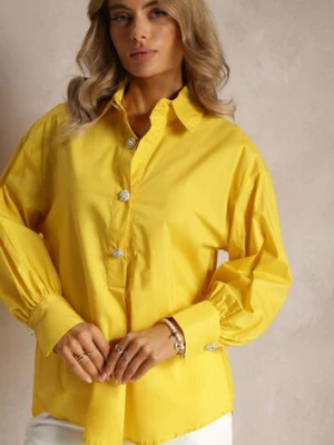 Żółta Koszula Bawełniana i Trapezowa Nene