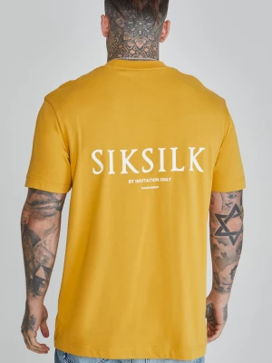 Żółta koszulka męska z grafiką SikSilk