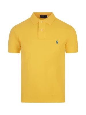 Żółta Koszulka Polo Ikona Stylu Amerykańskiego Ralph Lauren