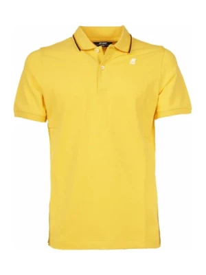 Żółta Koszulka Polo Slim-Fit K-Way