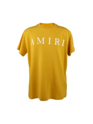 Żółta Koszulka z Logo Amiri