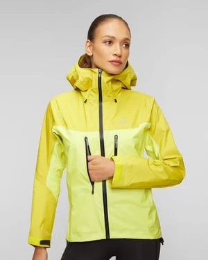 Żółta Kurtka Harshellowa Damska Arcteryx Alpha