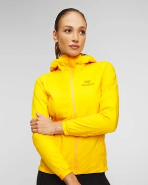 Żółta Ocieplana Bluza Damska Arcteryx Atom