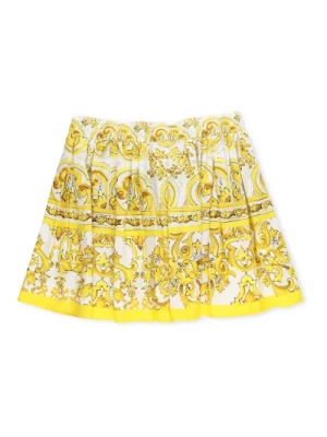 Żółta Spódnica Maiolica Gialla Dolce & Gabbana