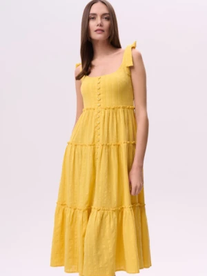 Żółta sukienka na ramiączkach Greenpoint
