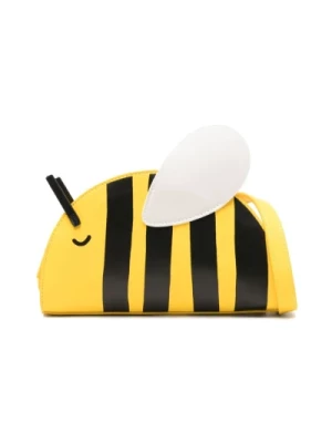 Żółta torba z motywem pszczółki i regulowanym paskiem Stella McCartney