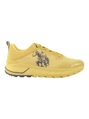 Żółte buty do biegania Seth001 z ekoskóry/siatki dla mężczyzn U.s. Polo Assn.