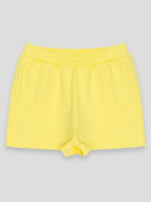 Żółte dresowe krótkie spodenki Reporter