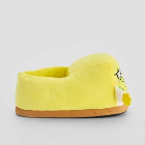 Żółte kapcie z motywem SpongeBob House