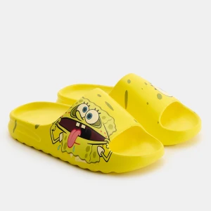 Żółte klapki piankowe SpongeBob House