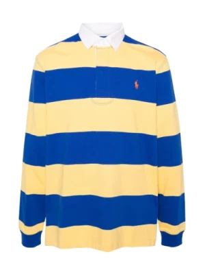 Żółte koszulki i pola polo z kołnierzem rugby Polo Ralph Lauren