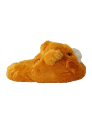 Żółte Lion Logo Loafers Buty Dolce & Gabbana
