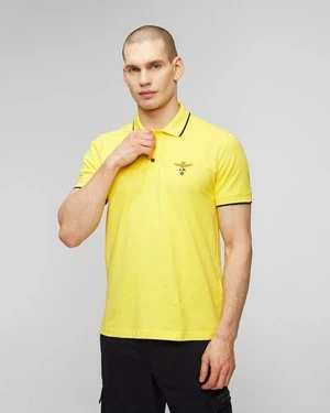 Żółte polo męskie Aeronautica Militare