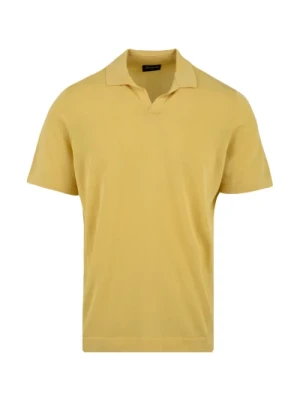 Żółte Polo T-shirty i Polosy Drumohr