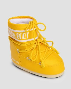 Żółte śniegowce damskie Moon Boot Icon Low Nylon