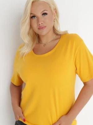 Żółty T-shirt Aetheriel glo-story