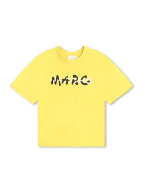Żółty T-shirt z nadrukiem logo Marc Jacobs