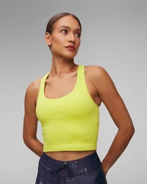 Żółty Top Sportowy Damski The Upside Balance Seamless Molly Crop