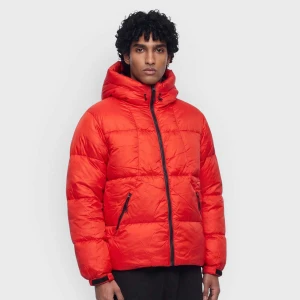 ZSN Puffer Jacket Zəяo Si:x Nœf czerwony