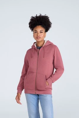 Zuri - damska bluza z kapturem z bawełny - Pink Animal