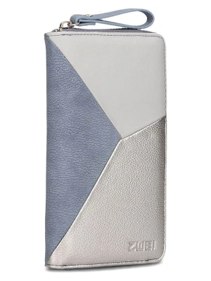 Zwei Portfel w kolorze błękitno-szaro-srebrnym - 11 x 20 x 3 cm rozmiar: onesize