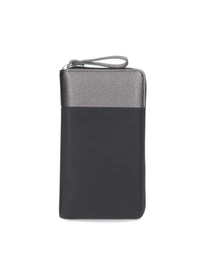 Zwei Portfel w kolorze czarno-srebrnym - 11 x 20 x 3 cm rozmiar: onesize