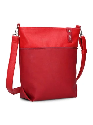 Zwei Skórzana torebka w kolorze czerwonym - 33 x 32 x 13 cm rozmiar: onesize