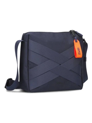 Zwei Skórzana torebka w kolorze granatowym - 28 x 23 x 11 cm rozmiar: onesize