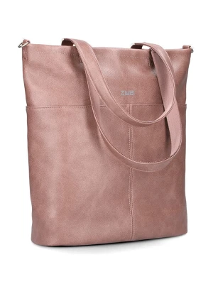Zwei Torebka "M145" w kolorze jasnoróżowym - 35 x 37 x 15 cm rozmiar: onesize
