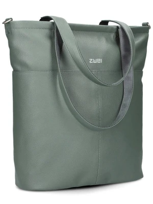 Zwei Torebka "M145" w kolorze zielonym - 35 x 37 x 15 cm rozmiar: onesize