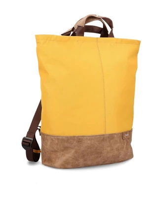 Zwei Torebka "Olli OR140" w kolorze żółto-jasnobrązowym - 36 x 38 x 14 cm rozmiar: onesize