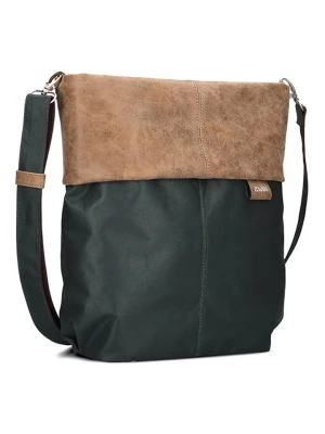 Zwei Torebka w kolorze beżowo-ciemnozielonym - 31 x 32 x 12 cm rozmiar: onesize