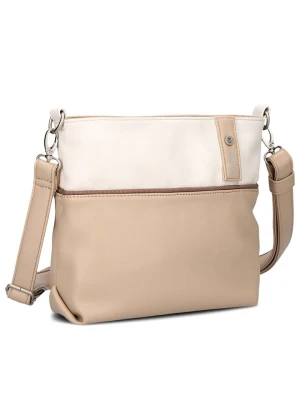 Zwei Torebka w kolorze beżowo-kremowym - 27 x 23 x 10 cm rozmiar: onesize
