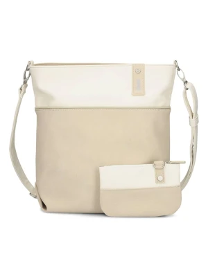 Zwei Torebka w kolorze beżowo-kremowym - 33 x 32 x 13 cm rozmiar: onesize